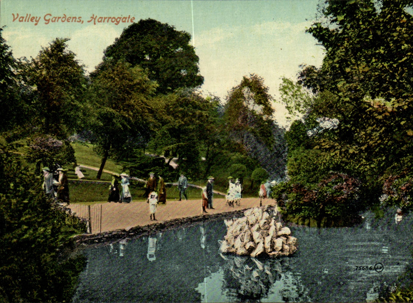 The United Kingdom Great BRitain CPA Valley gardens Harrogate