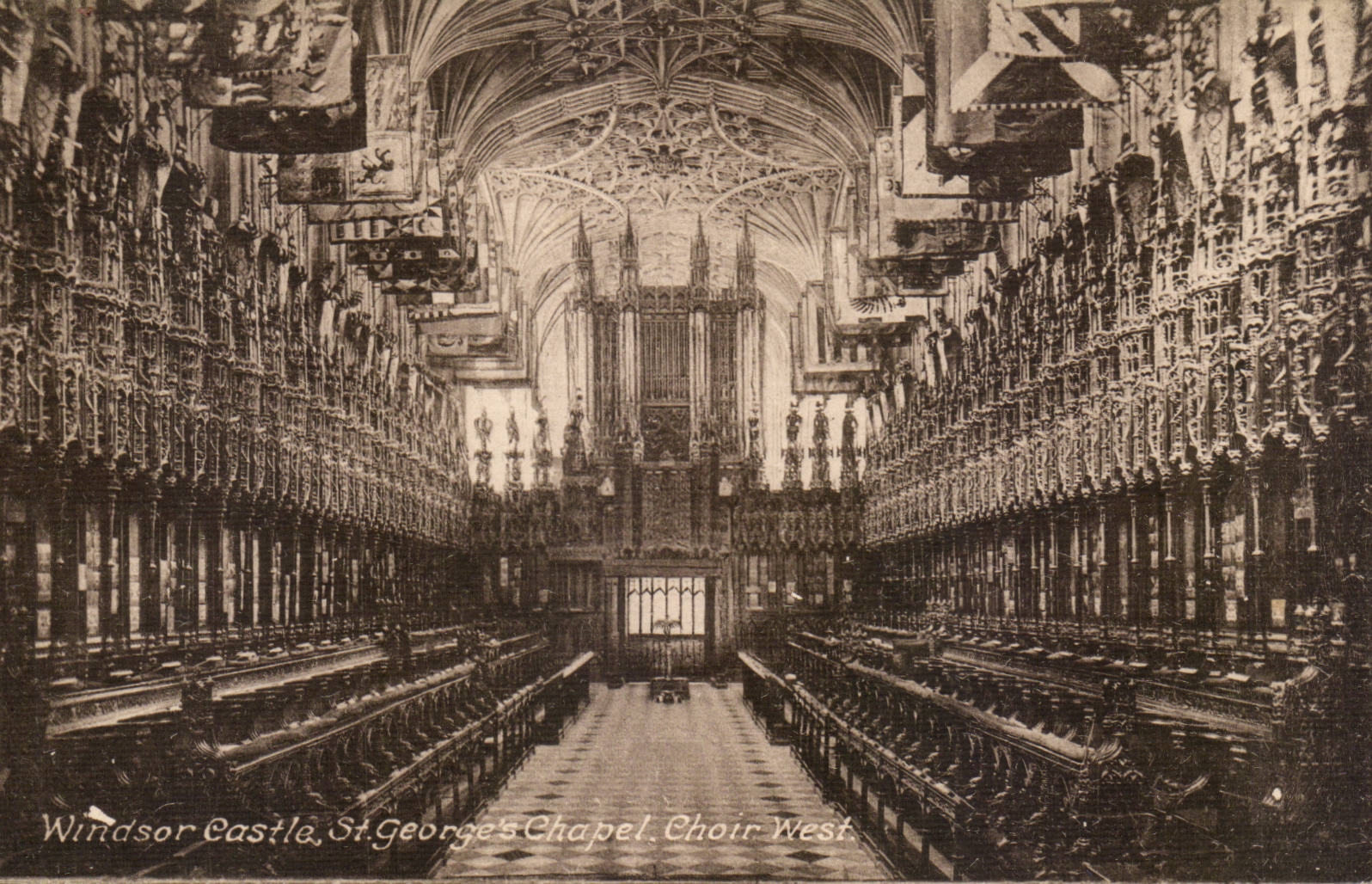 The United Kingdom Great BRitain CPA Windsor castle St Georges' chapel West Flesh