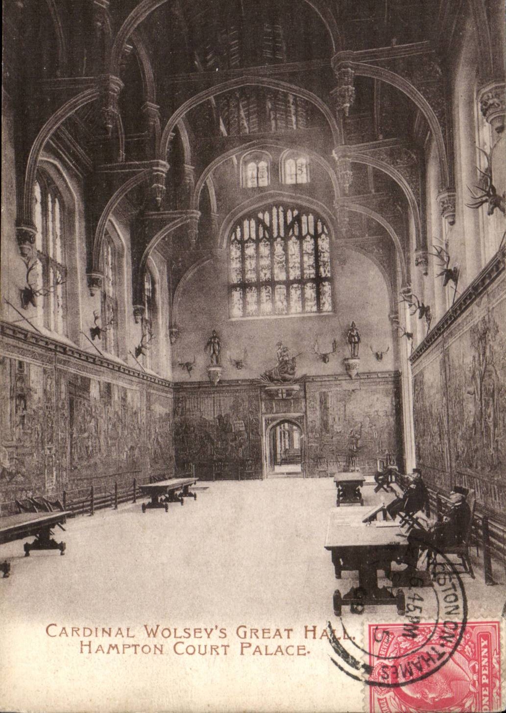 Grande Bretagne Great Britain CPA Cardinal's Wolsey's great hall Hampton court Palace