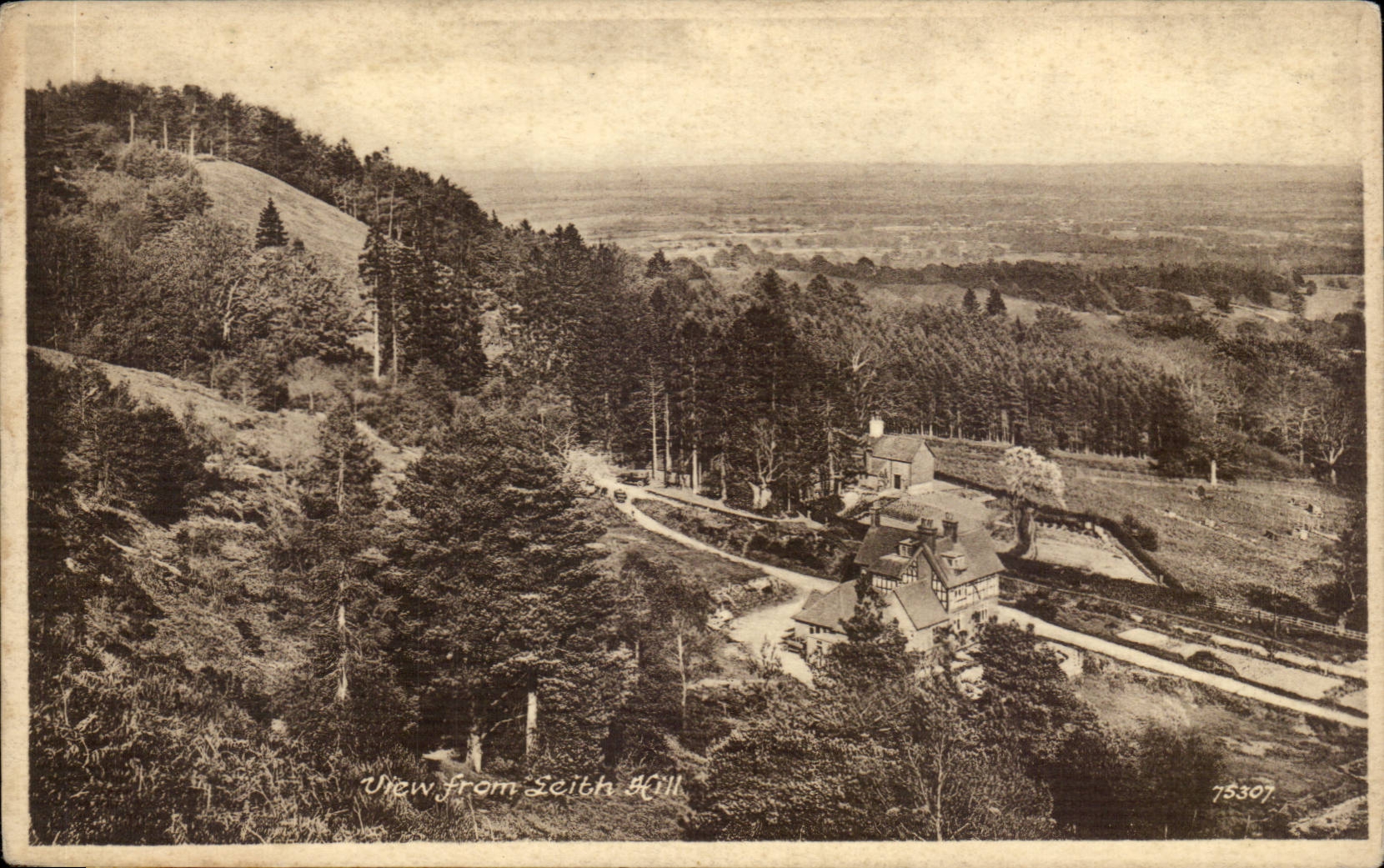The United Kingdom Great britain CPA View from leith hill