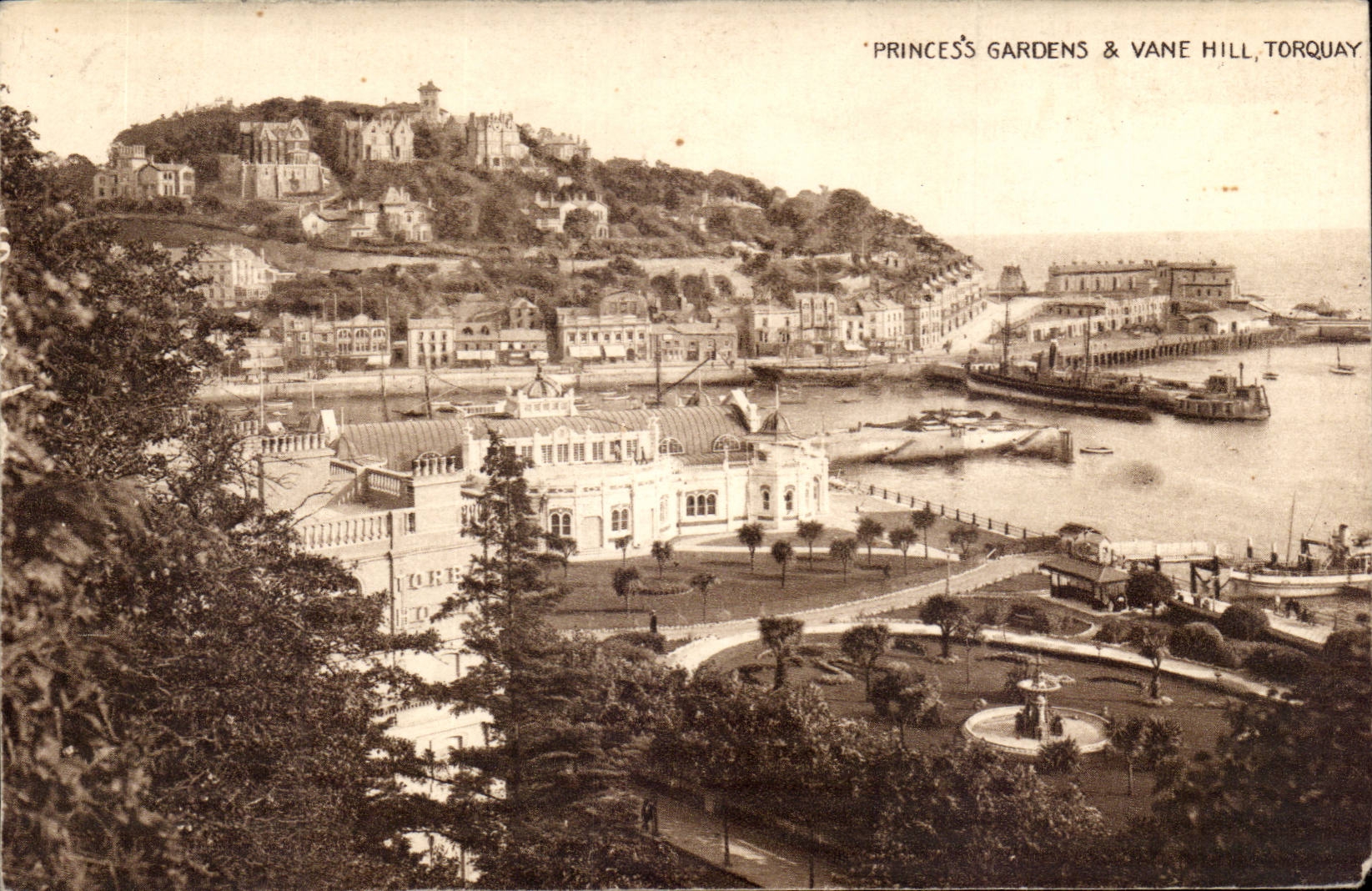Great Britain CPA Torquay Princes's gardens & Vane Hill