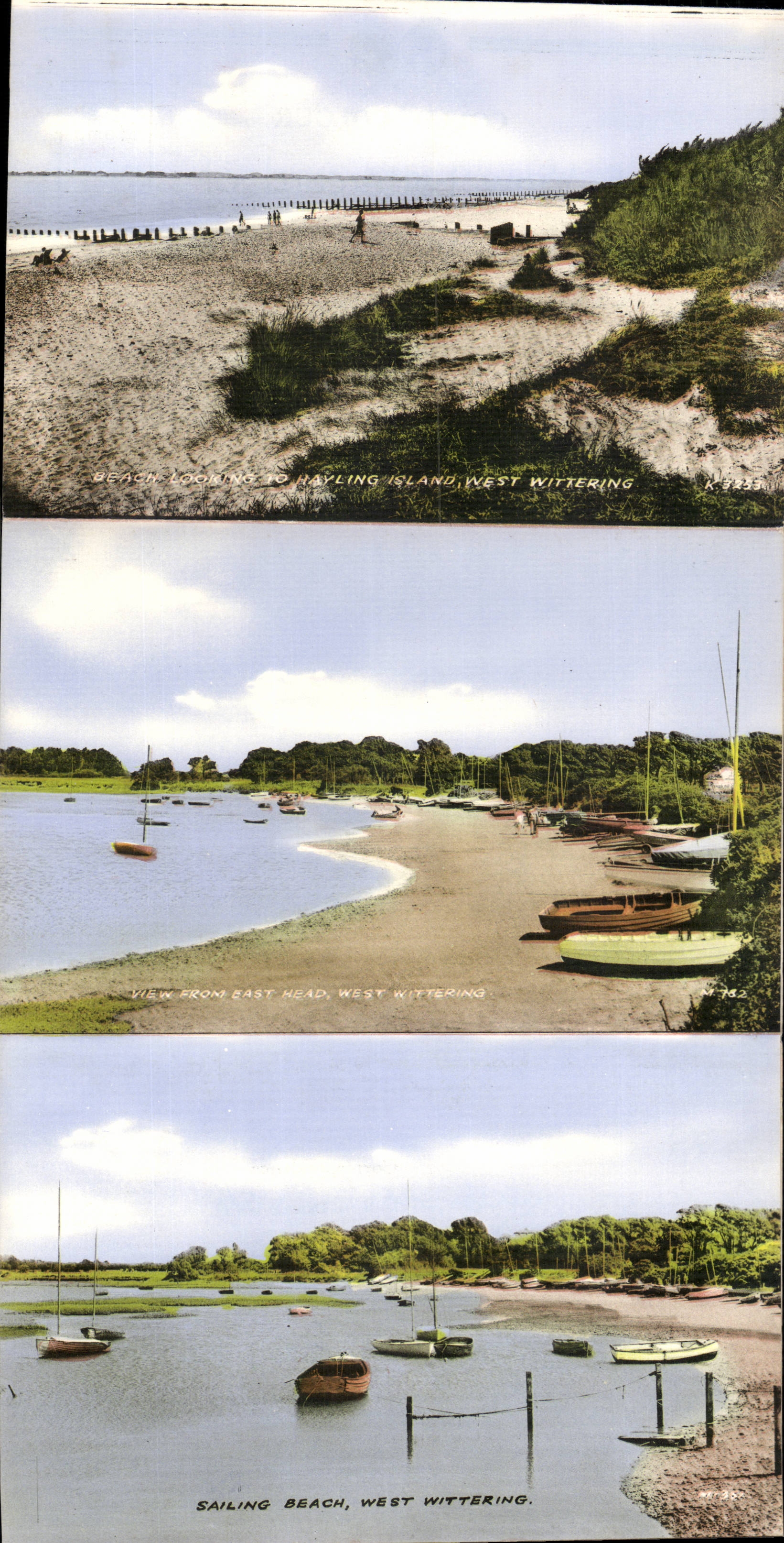 The United Kingdom Great Britain extendible Chart Greeings from West wittering Sussex