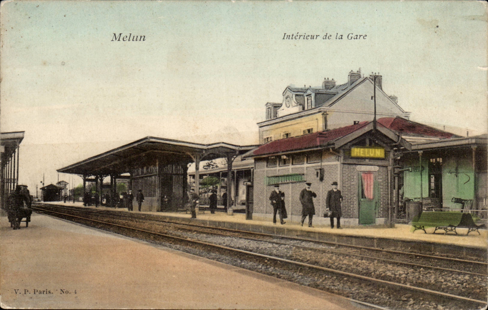 Melun - Interior of the Station - CPA