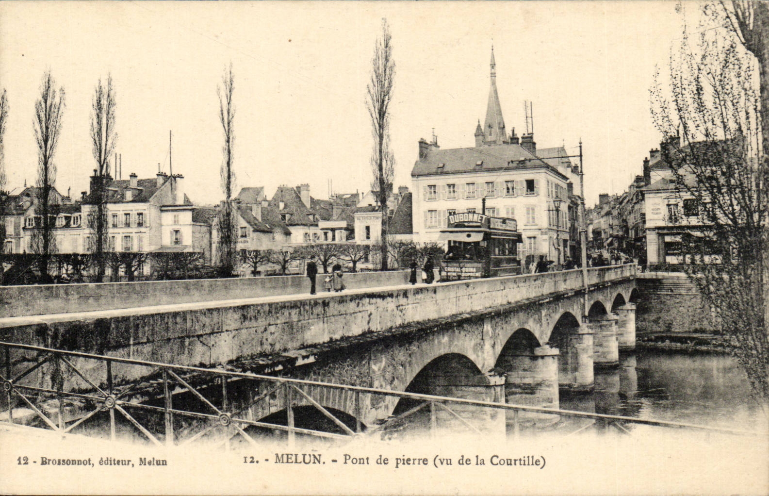 Melun - Bridge of Pierre - seen of Courtille - CPA