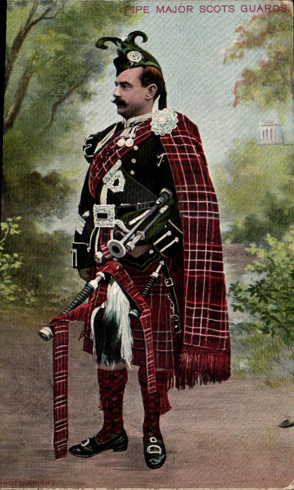 The United Kingdom Great Britain CPA Pipe major Scots Scottish Guards Scottish fellow