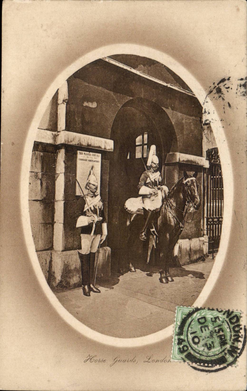 The United Kingdom Great BRitain CPA London London Old Horse guards