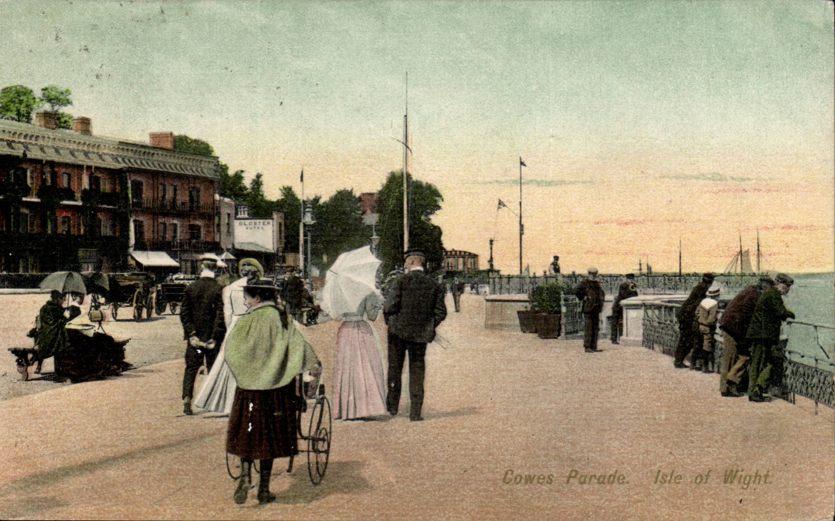 The United Kingdom Great Britain CPA Isle off Wight Cowes parades