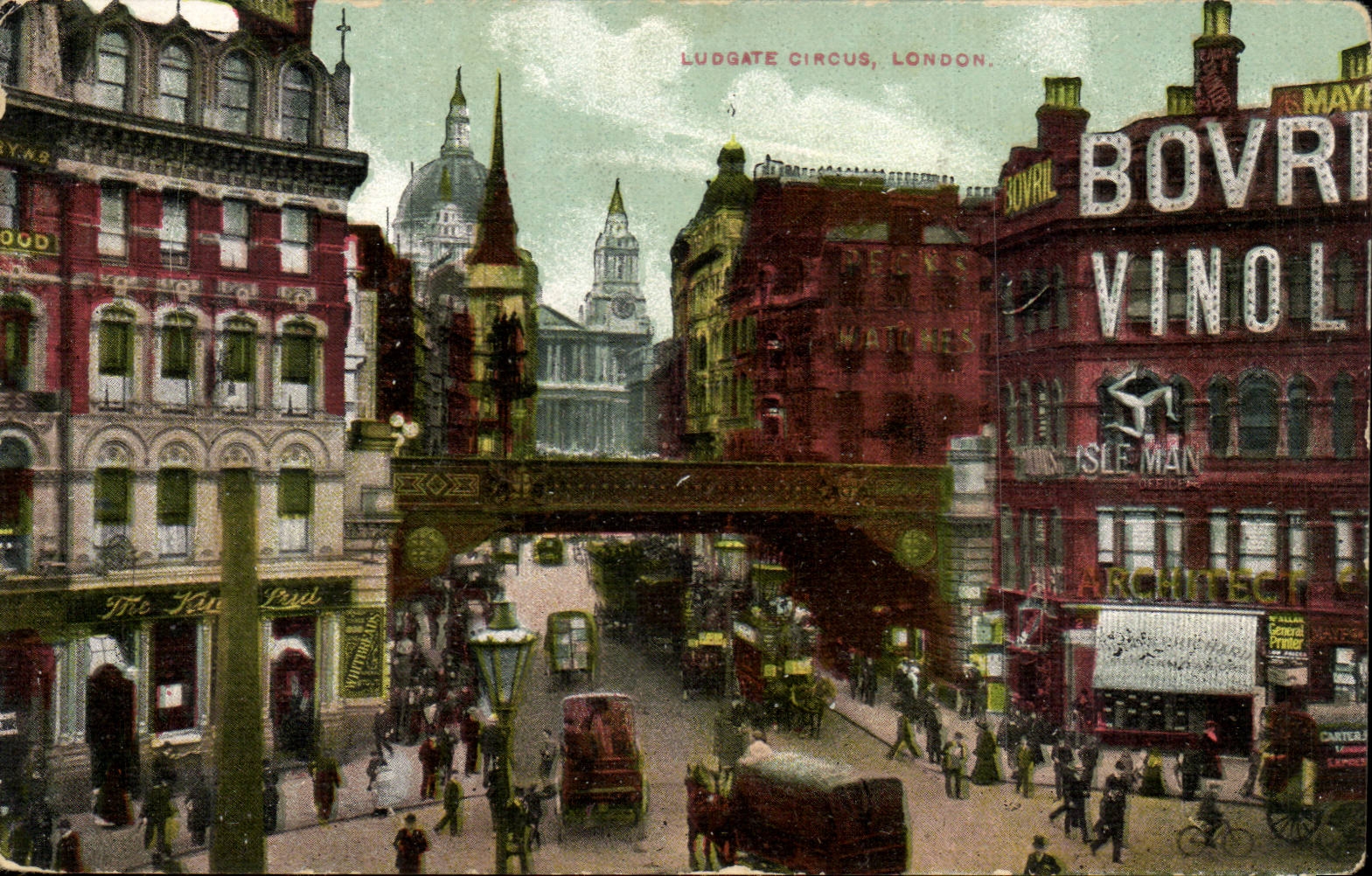 The United Kingdom Great Britain CPA London london Ludagte Circus