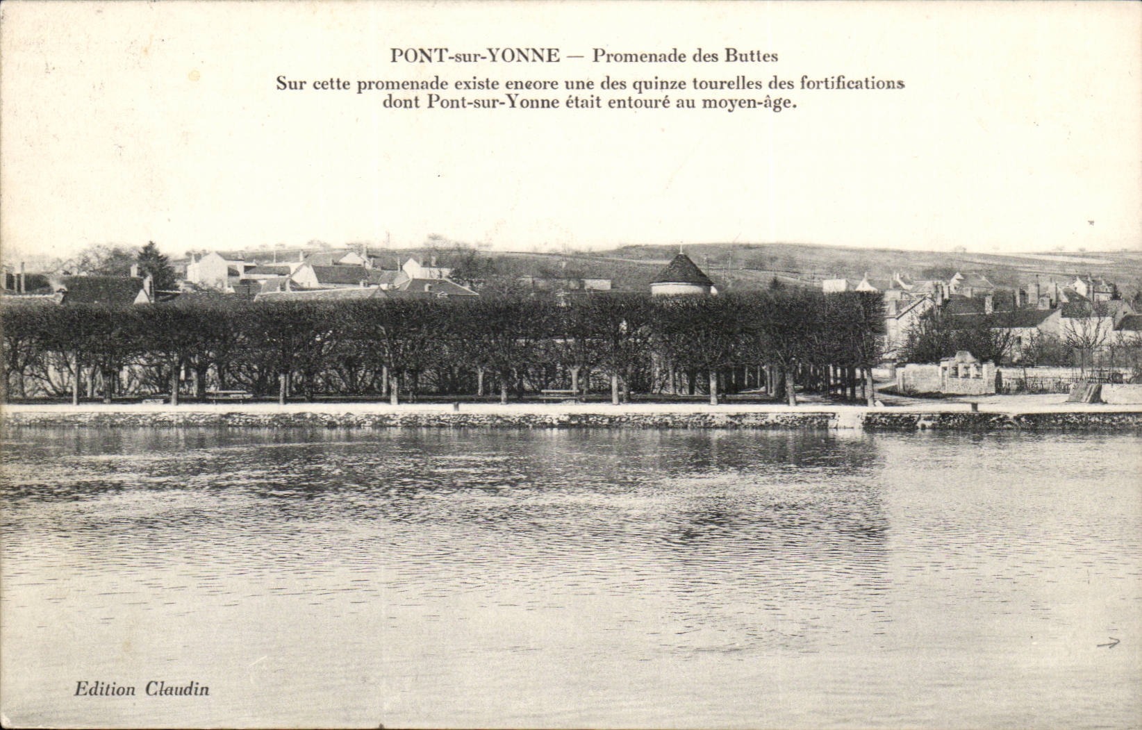 Pont on Yonne CPA walk of the hillocks