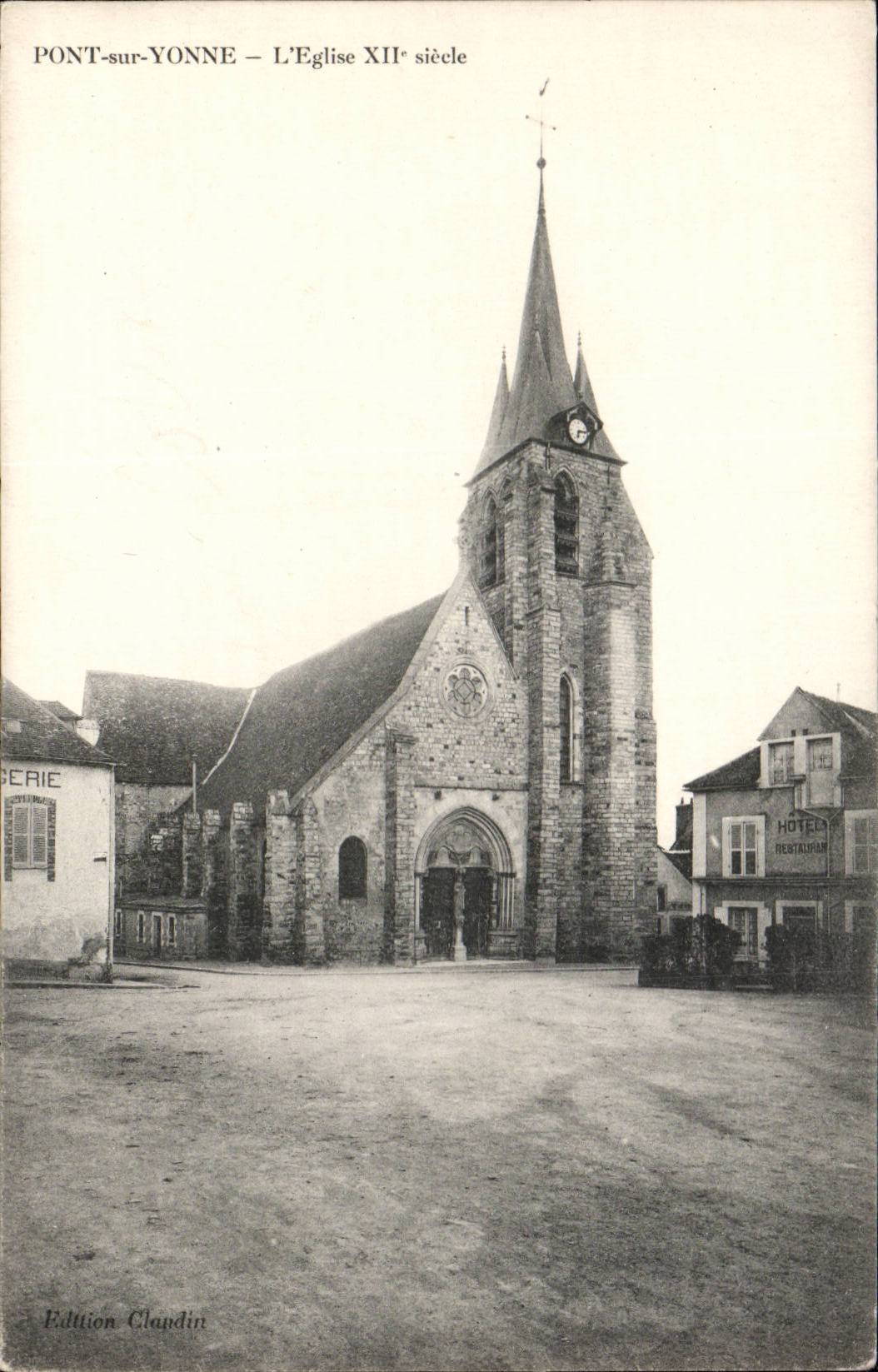 Pont on Yonne CPA the church 12th