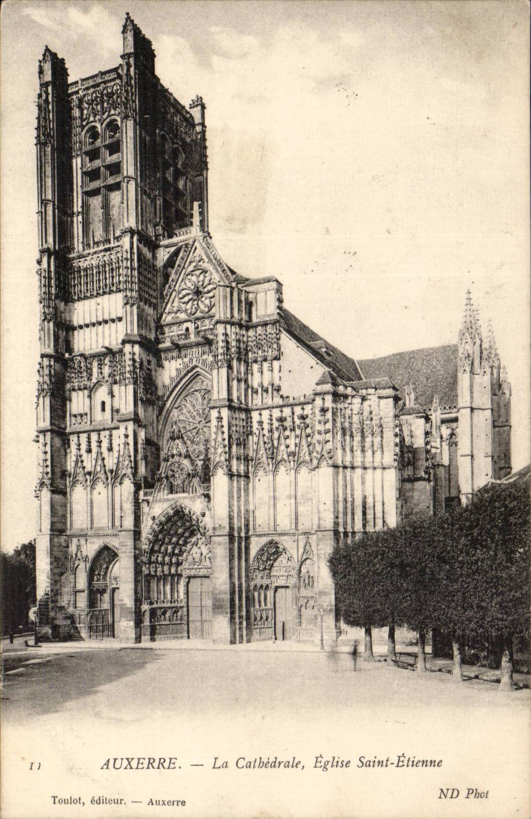 Auxerre CPA die Kathedrale Kirche Saint-Etienne