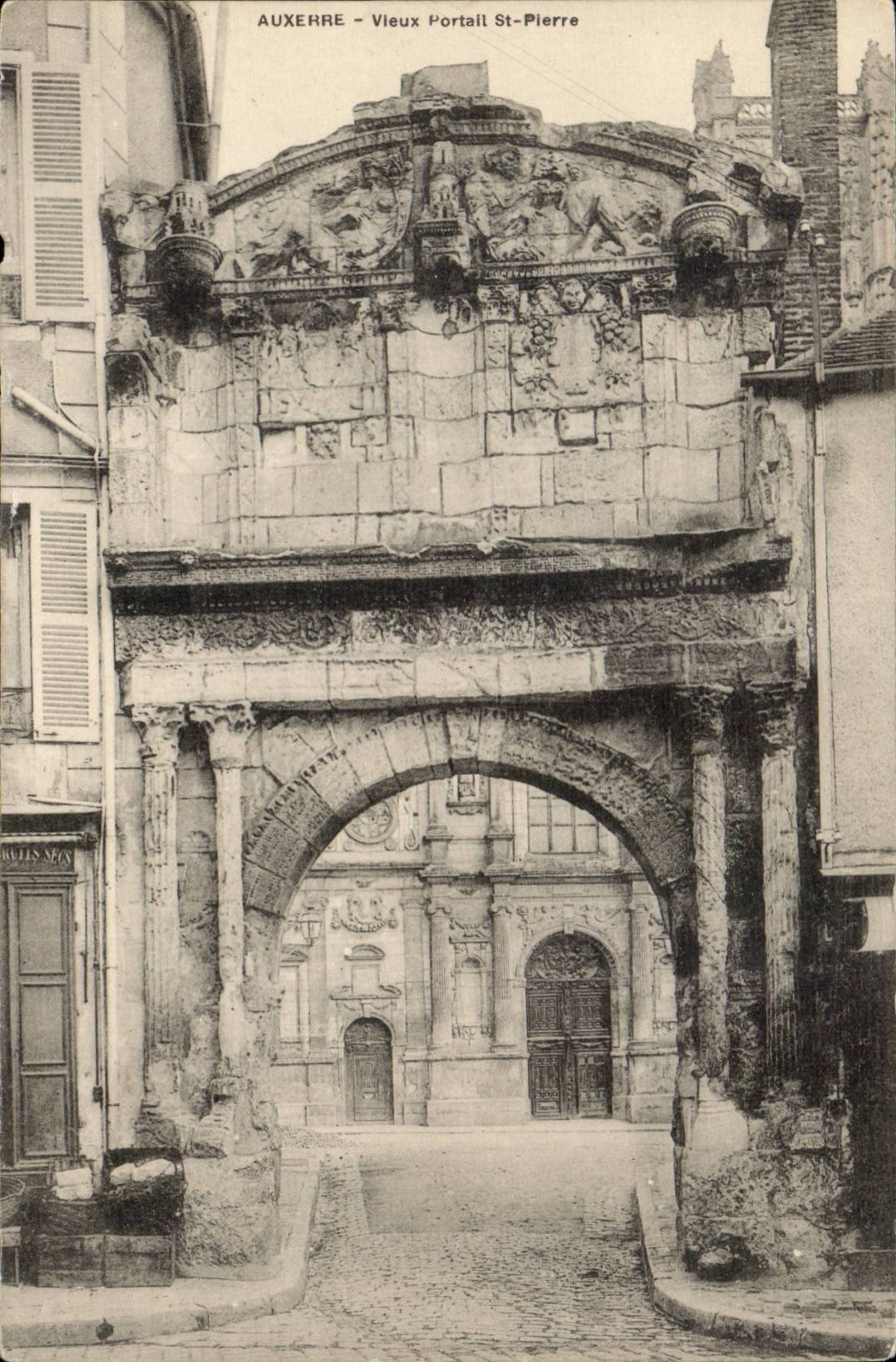 Auxerre CPA Old gate Saint Pierre