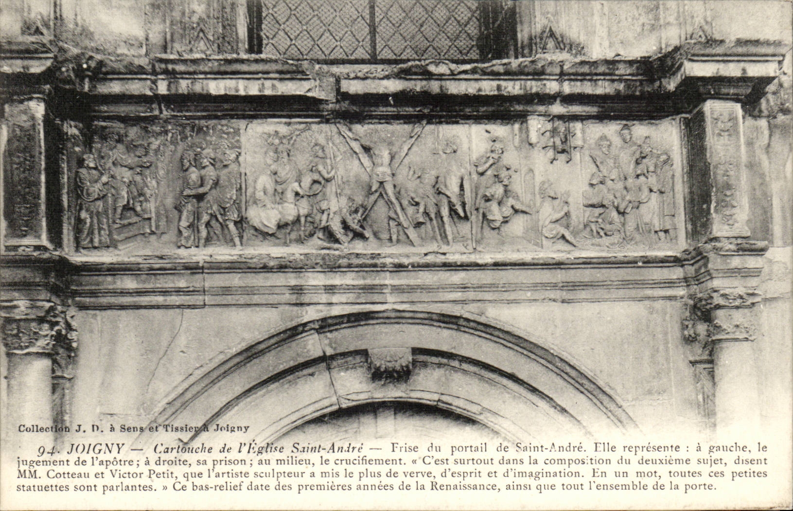 Joigny CPA Cartridge of the church Saint Andre