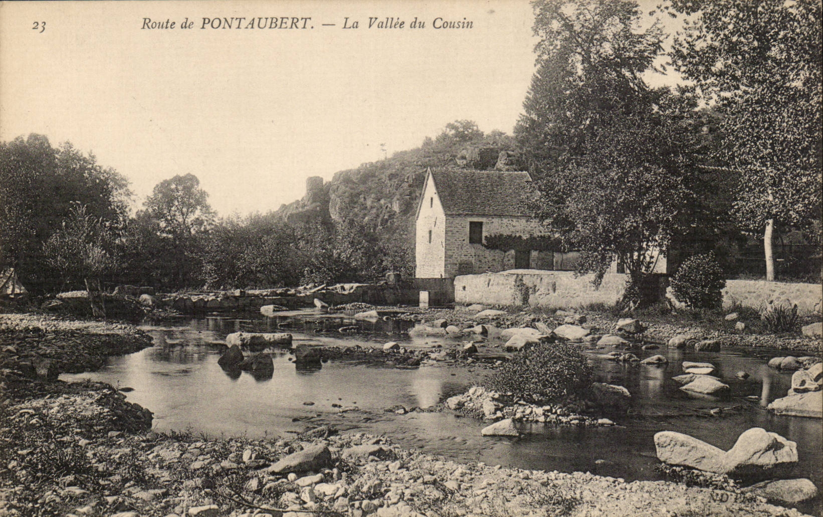 Route de Pontaubert CPA La valley of the Cushion