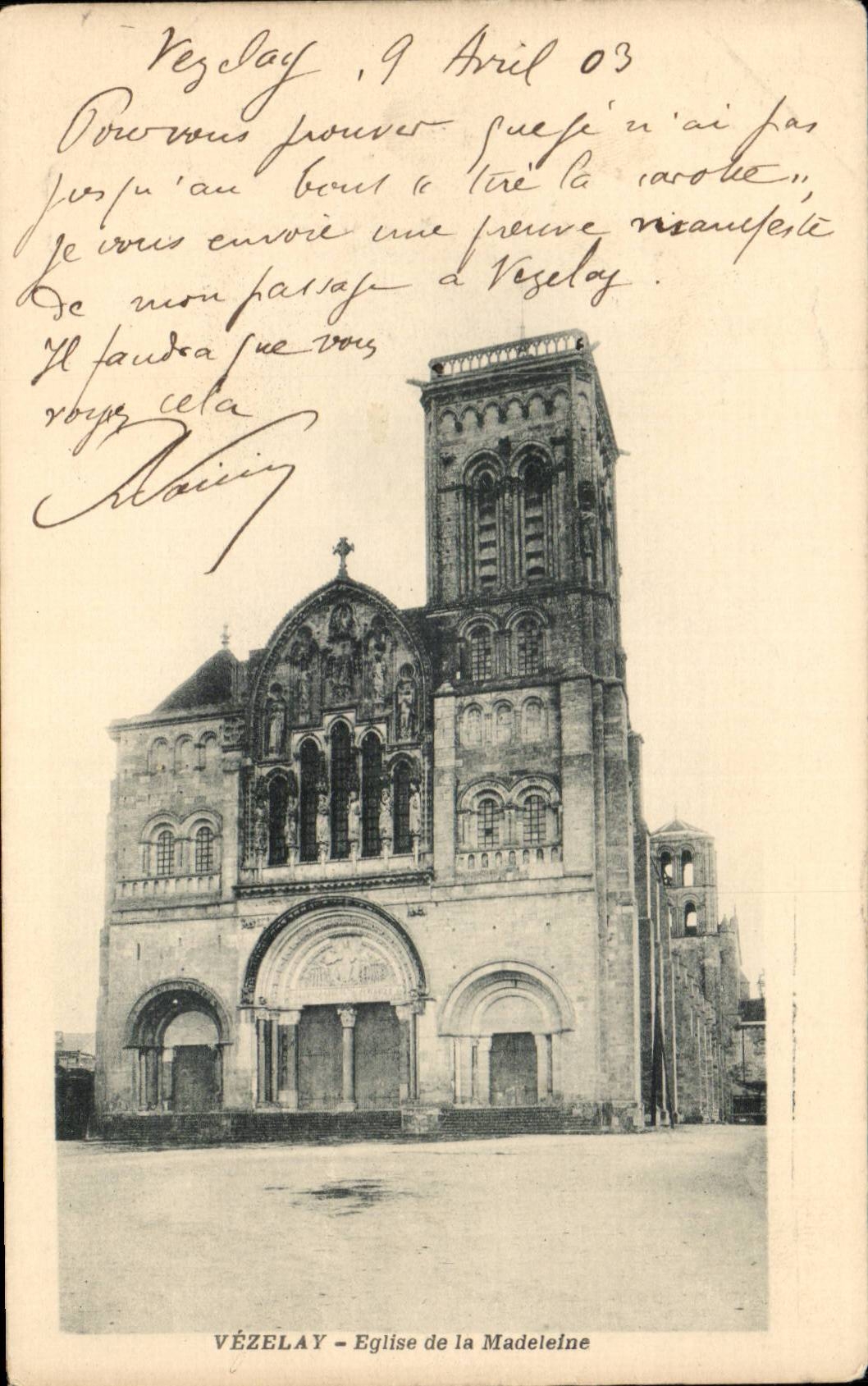 Vezelay CPA Church of the madeleine
