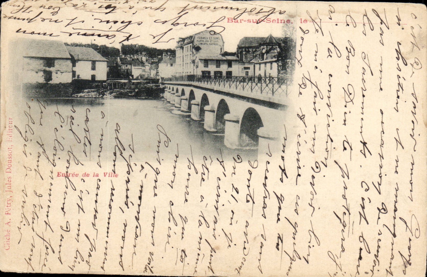 Stab auf dem Seine CPA eine Ecke des Eingangs Seine-CPA der Alstadt