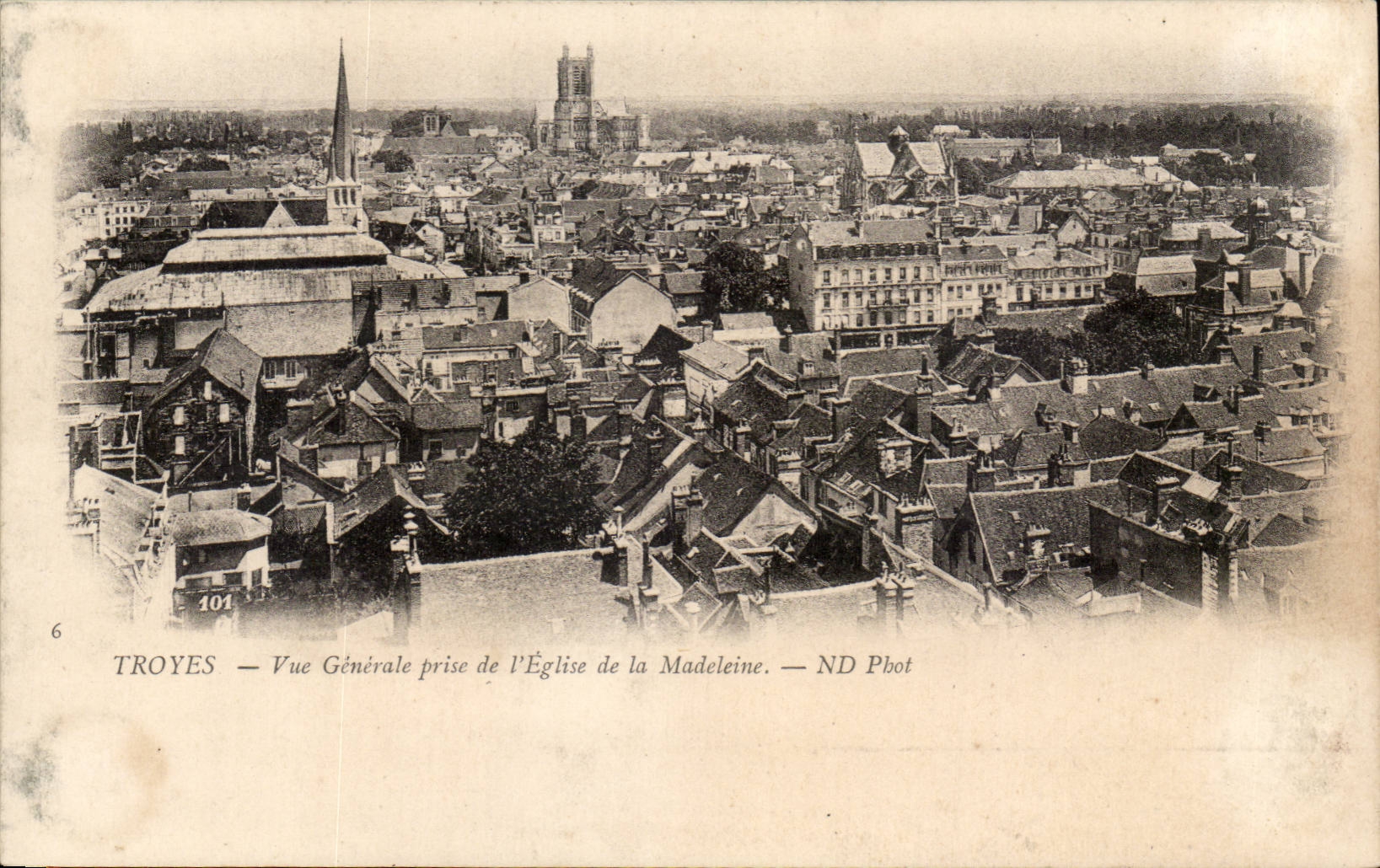 Troyes CPA View taken of the church of the Madeleine