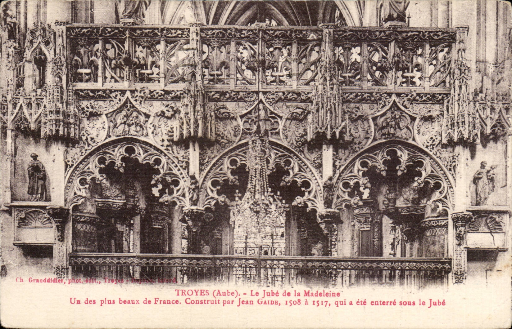 Troyes - Jube of the Madeleine - CPA