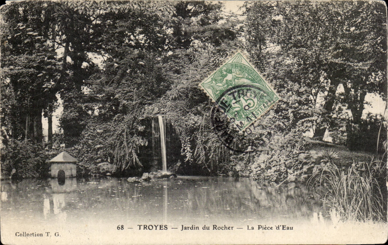 Troyes - Garden of the Rock - the water Part - CPA