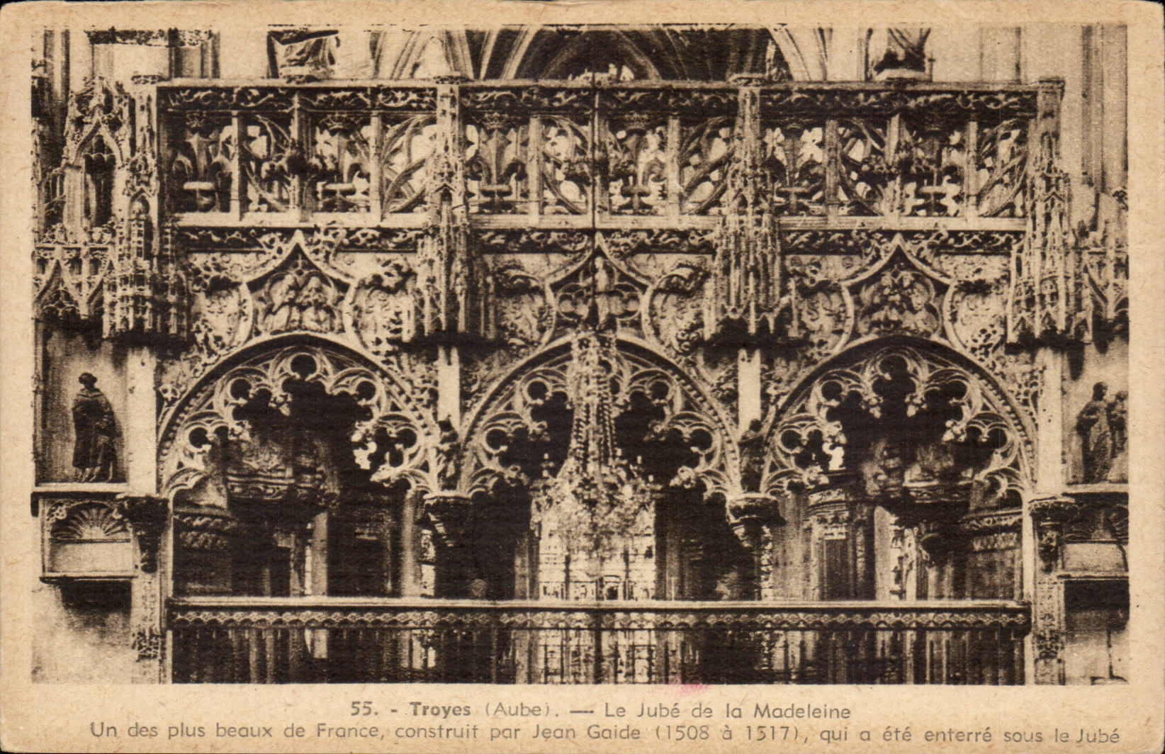 Troyes - Jube of the Madeleine - CPA