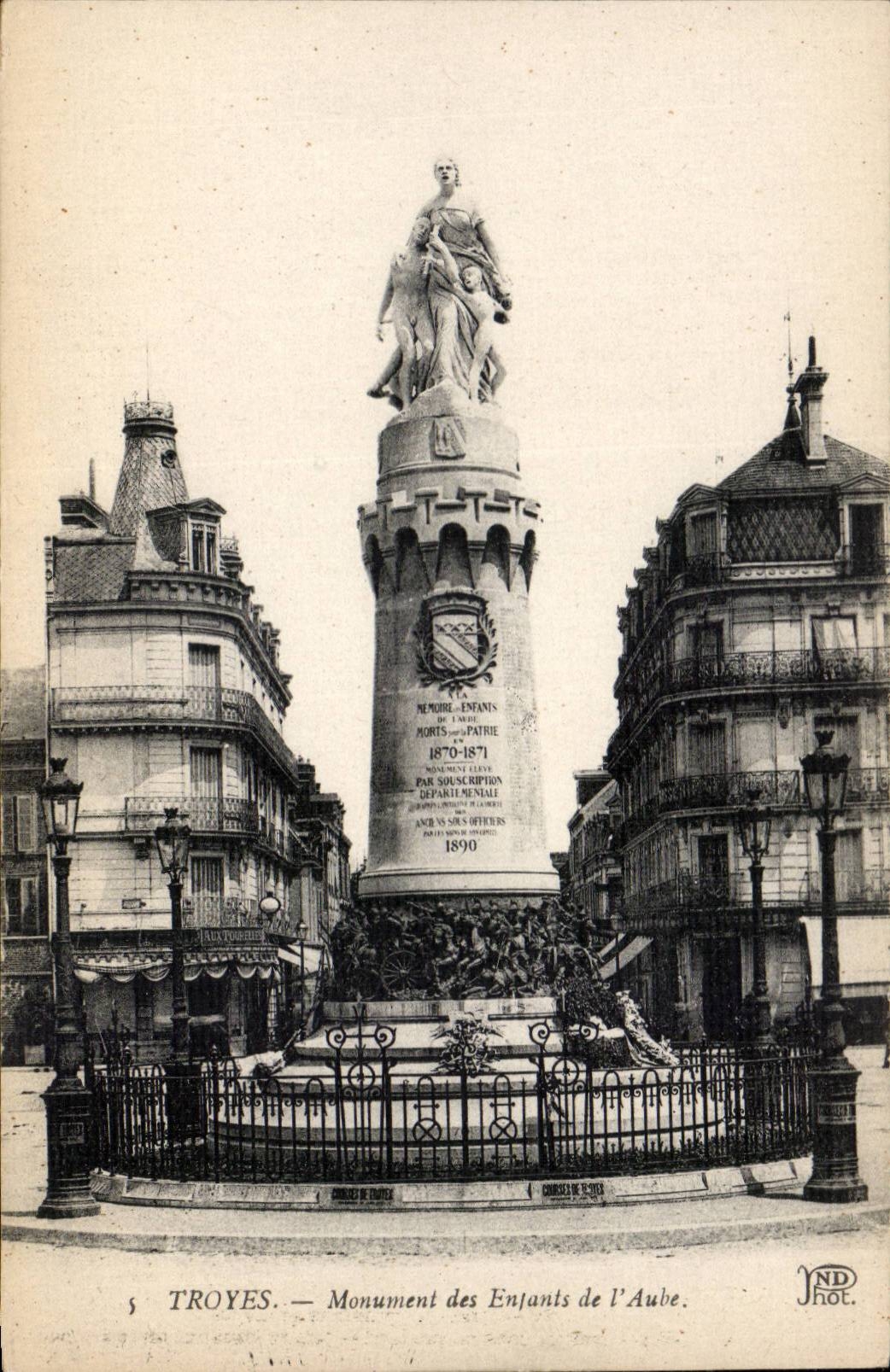 Troyes - Monument of the Children of the Paddle - CPA