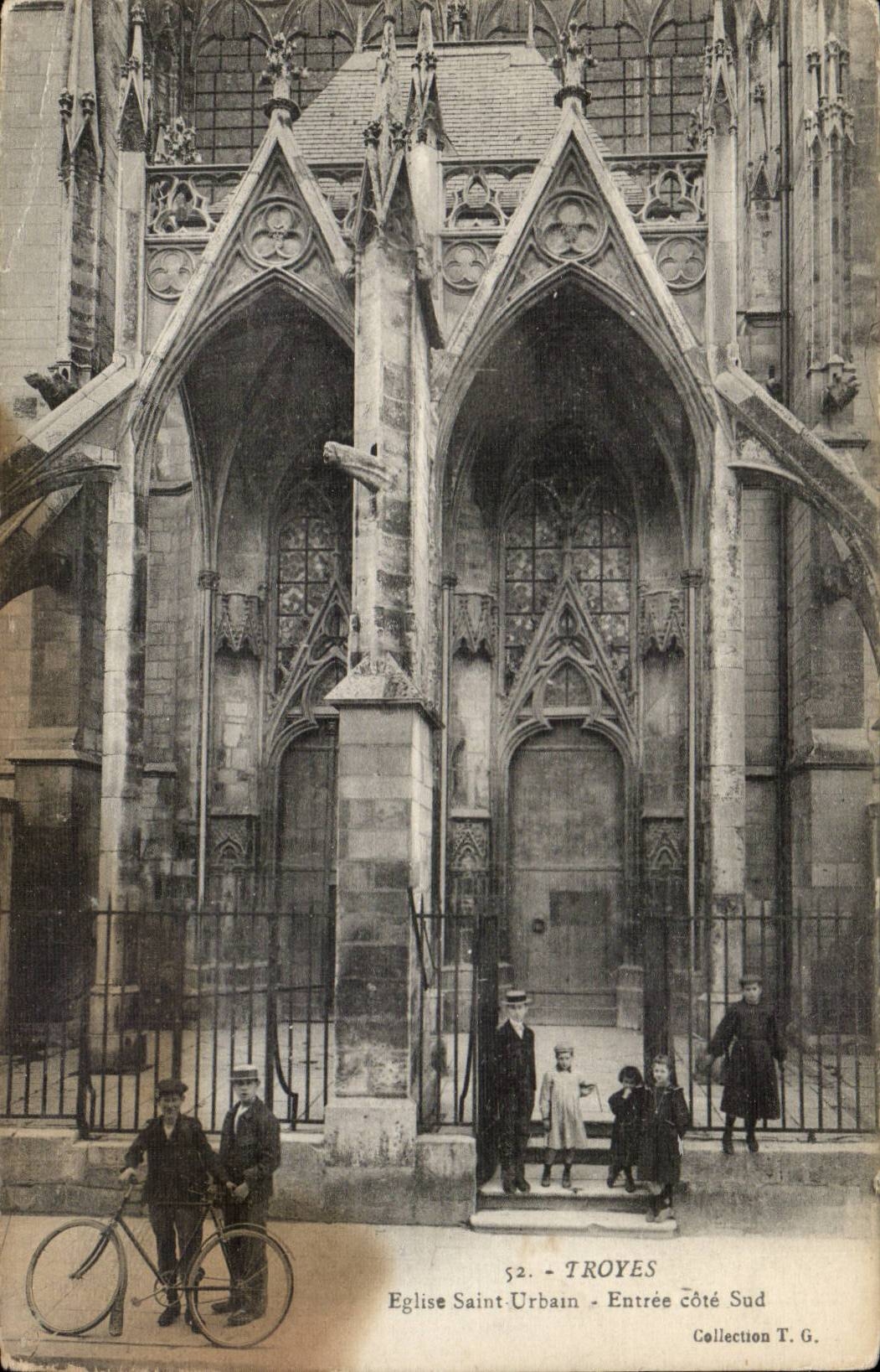 Troyes - Church holy Urbain Entrance Southern Dimension - CPA