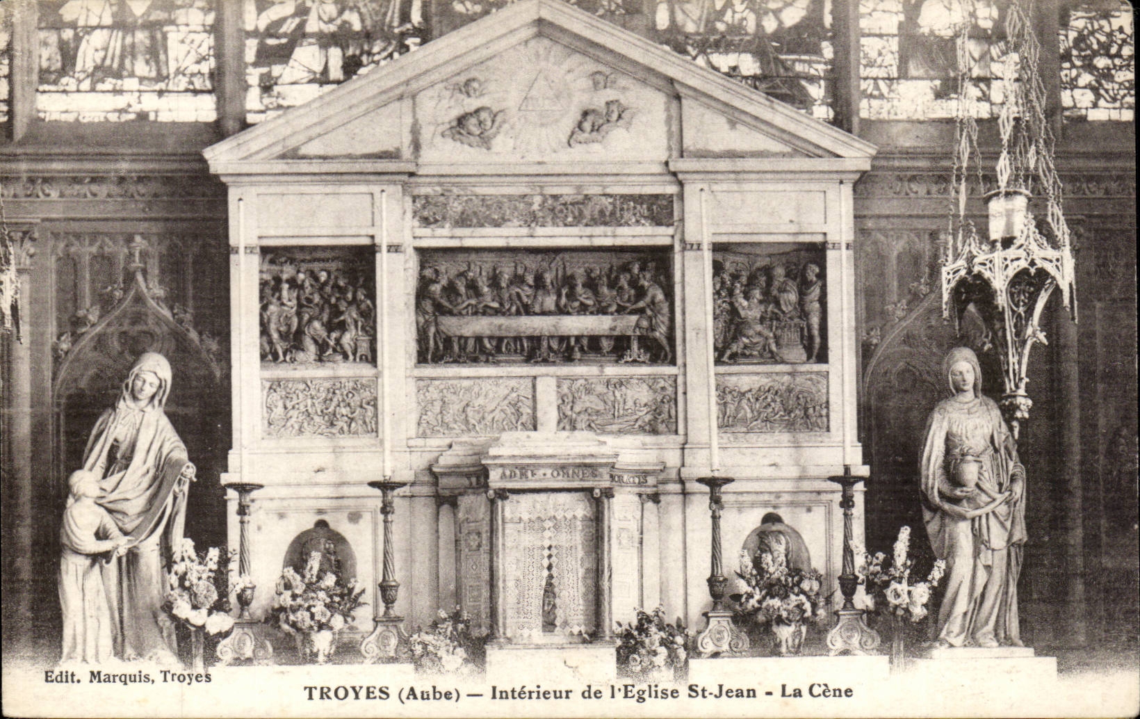 Troyes - Interior of the Church St Jean - Cene - CPA