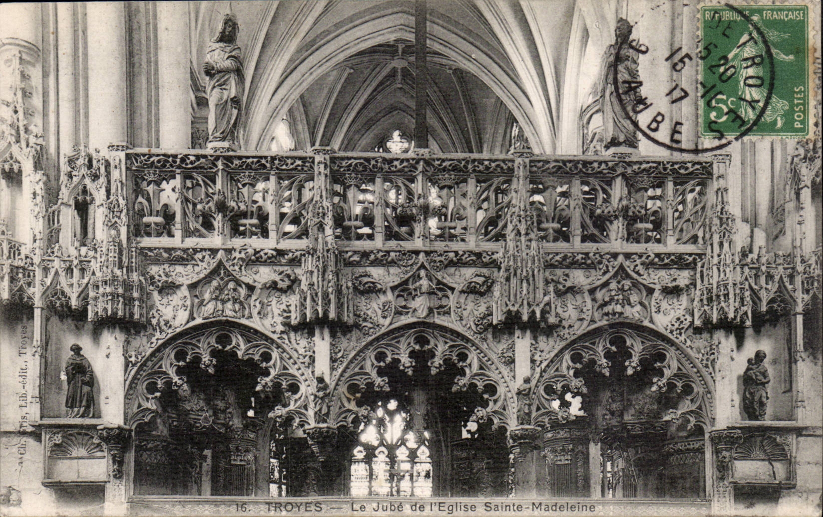 Troyes - Jube of the church co Madeleine - CPA