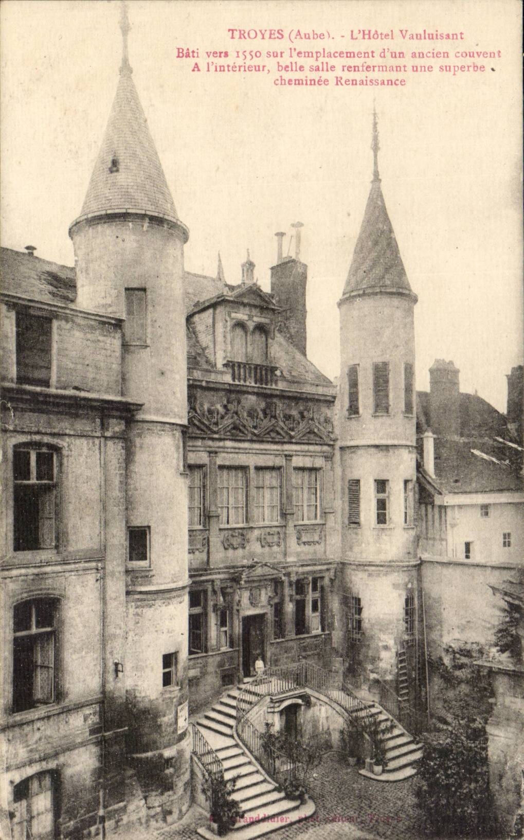 Troyes - Vauluisant Hotel about 1550 - CPA