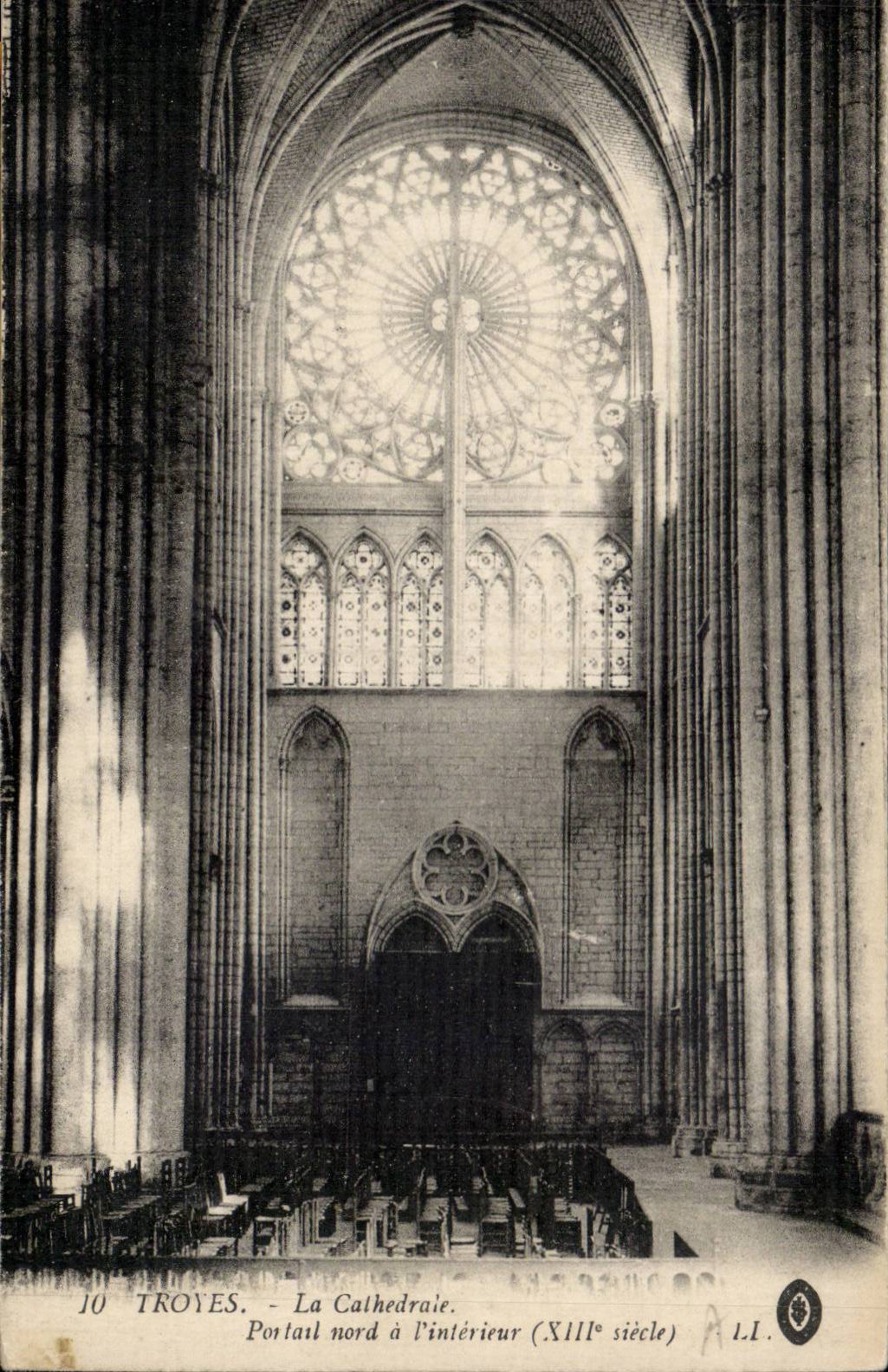 Troyes the Northern Cathedral Gate CPA