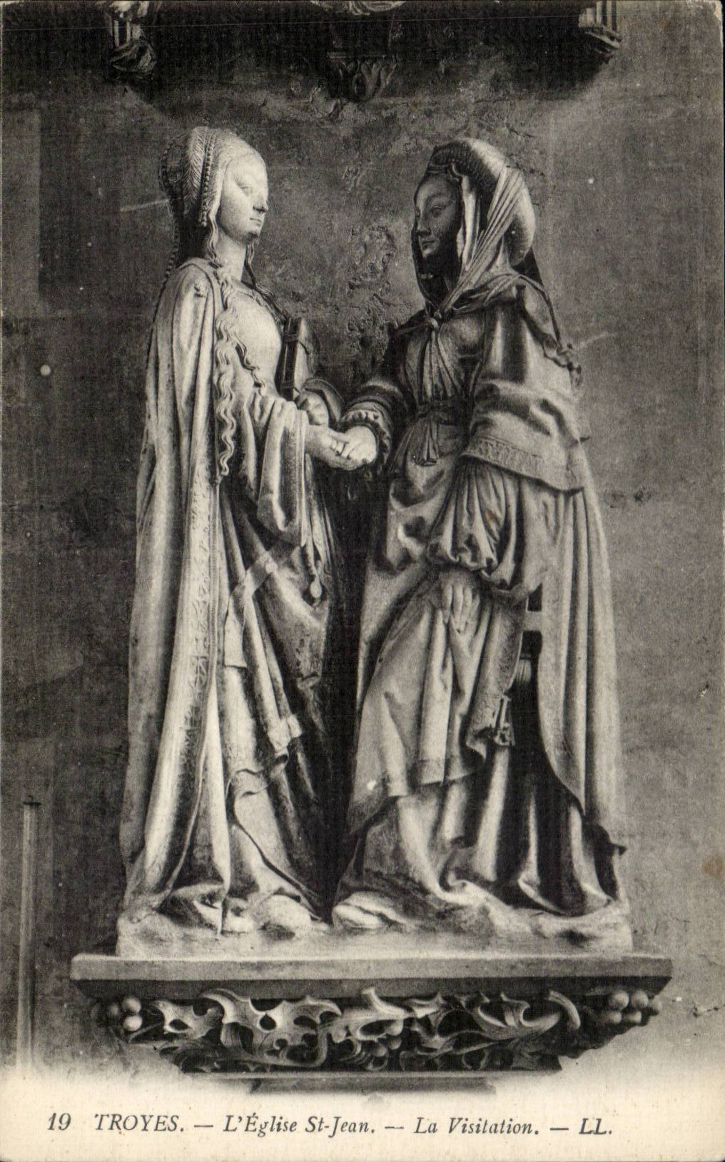 Troyes the church Saint Jean - Visitation CPA