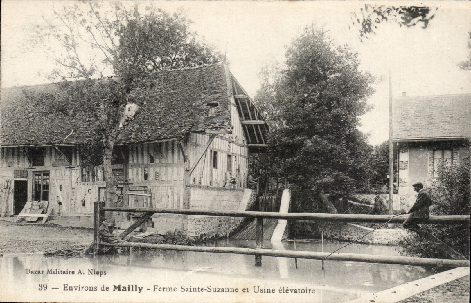 Surroundings of Mailly CPA Close Suzanne and elevatory factory Sainte