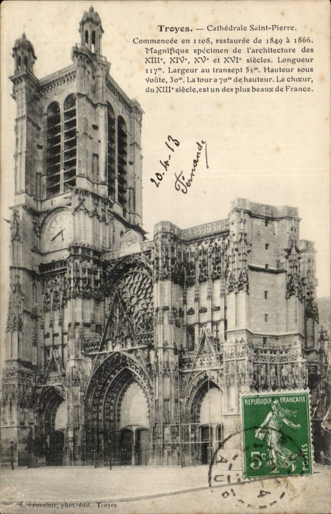 Troyes CPA Cathedral Saint Pierre