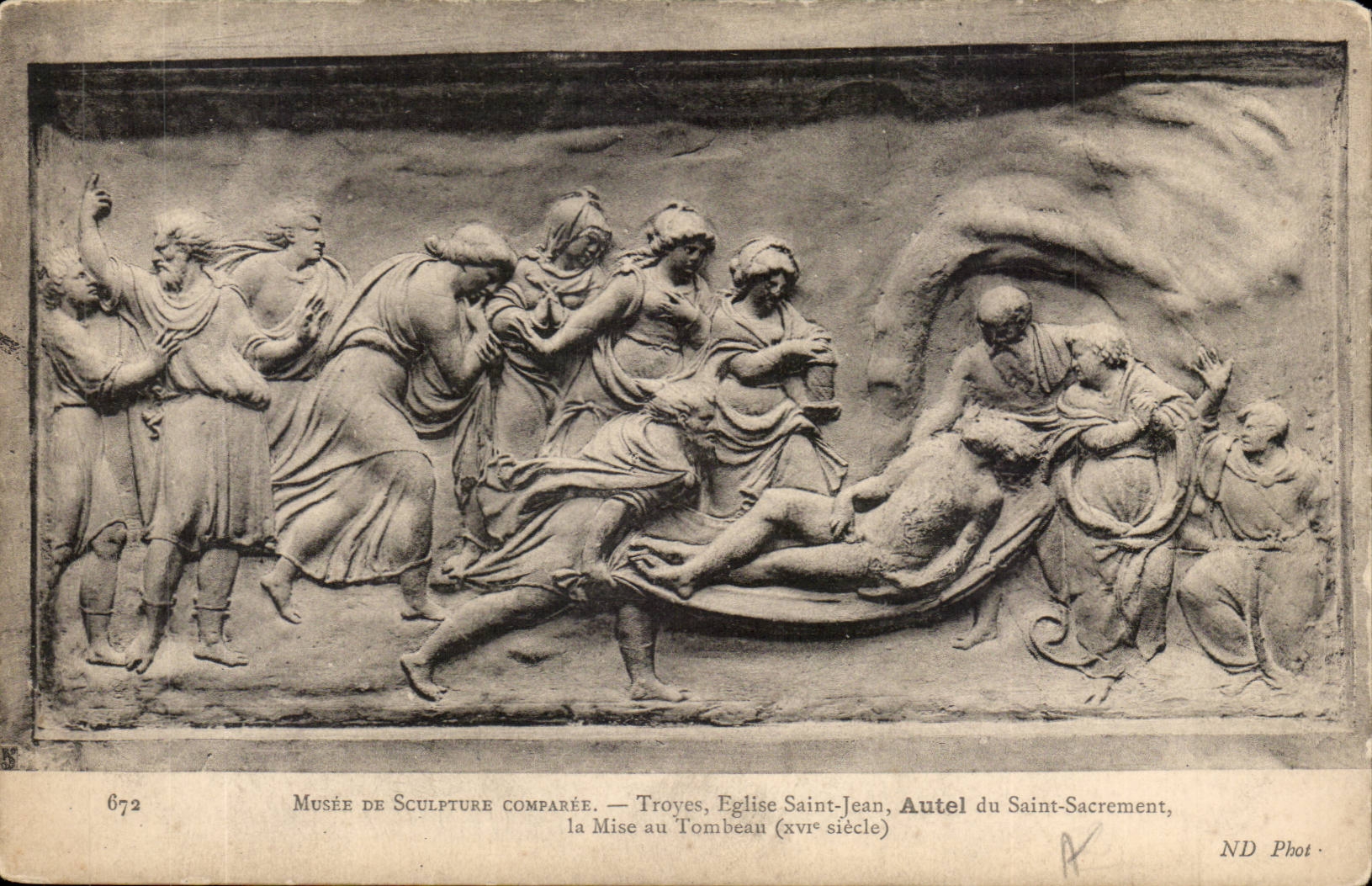 Troyes CPA Museum of sculpture comparee Church Saint Jean Furnace bridge of Saint the sacrament