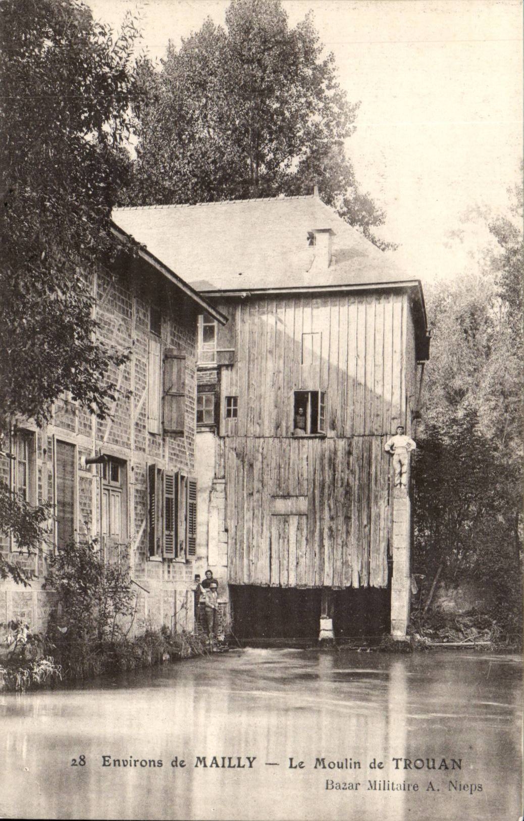 Surroundings of Mailly CPA the mill of Trouan