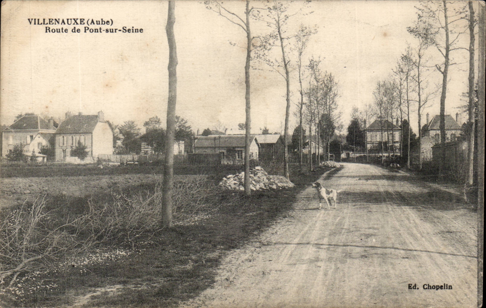 Villenauxe CPA Road of Bridge on the Seine
