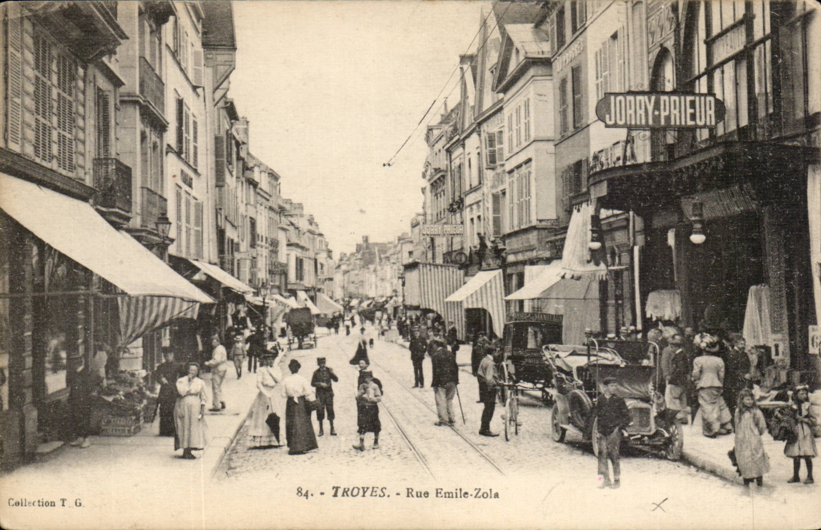 Troyes CPA Street Emile Zola