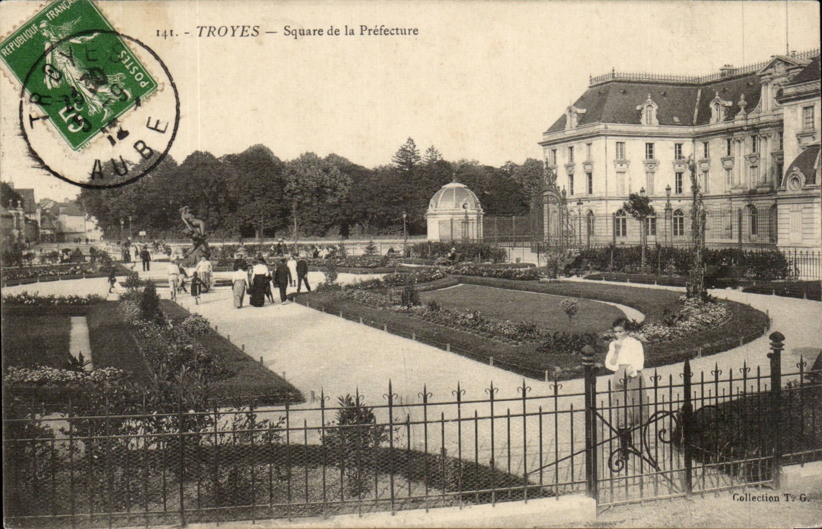 Troyes CPA Public garden of the Prefecture