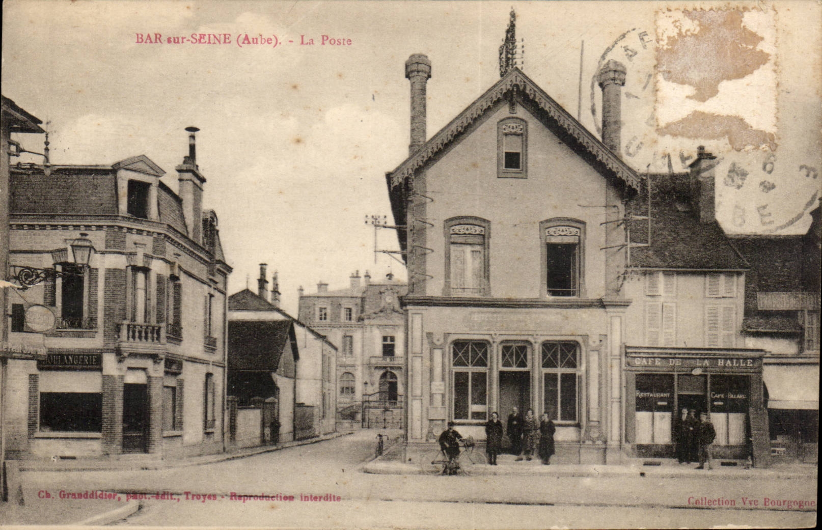 Stab auf dem Seine CPA die Post