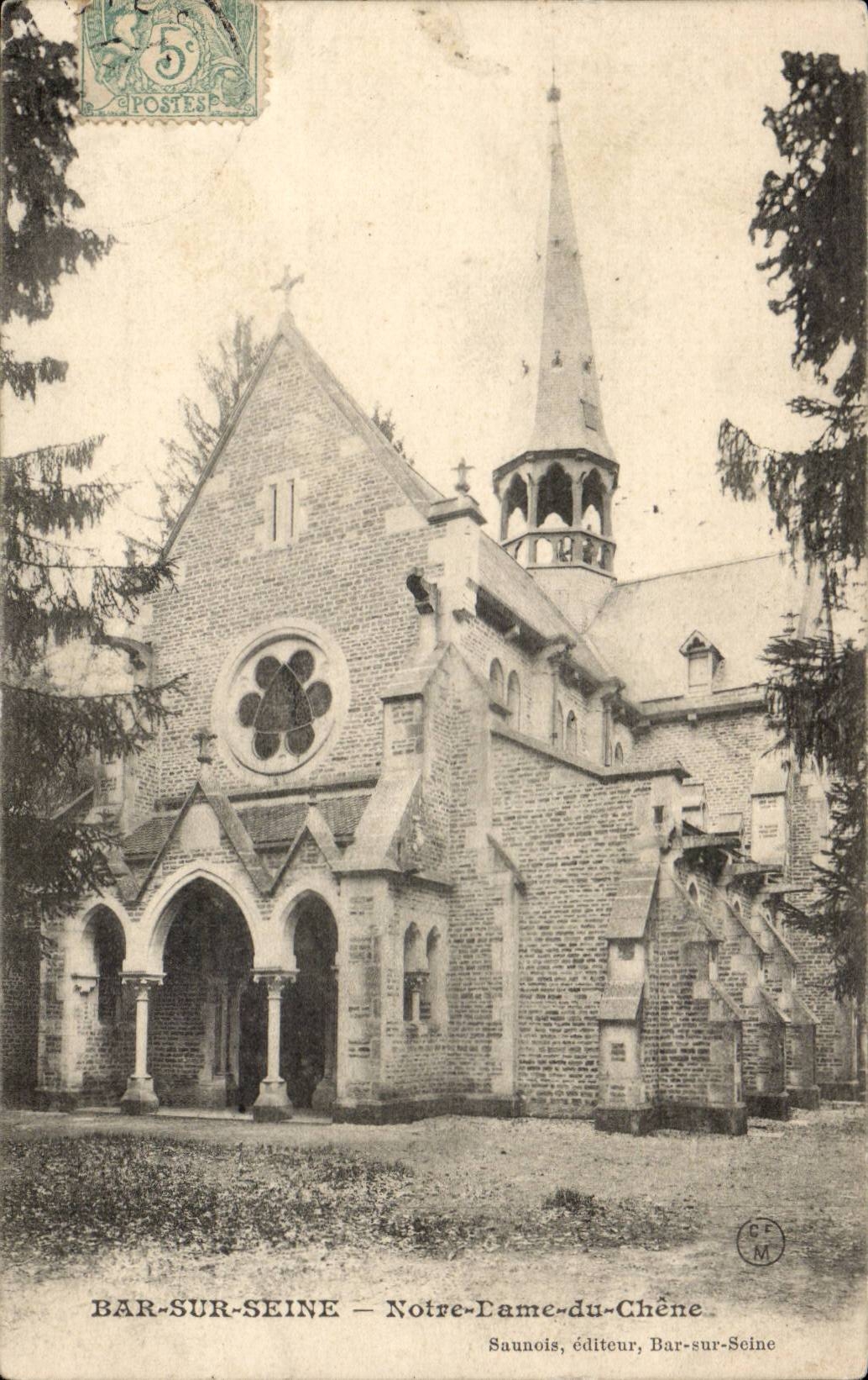 Stab auf dem Seine CPA unsere Dame der Eiche