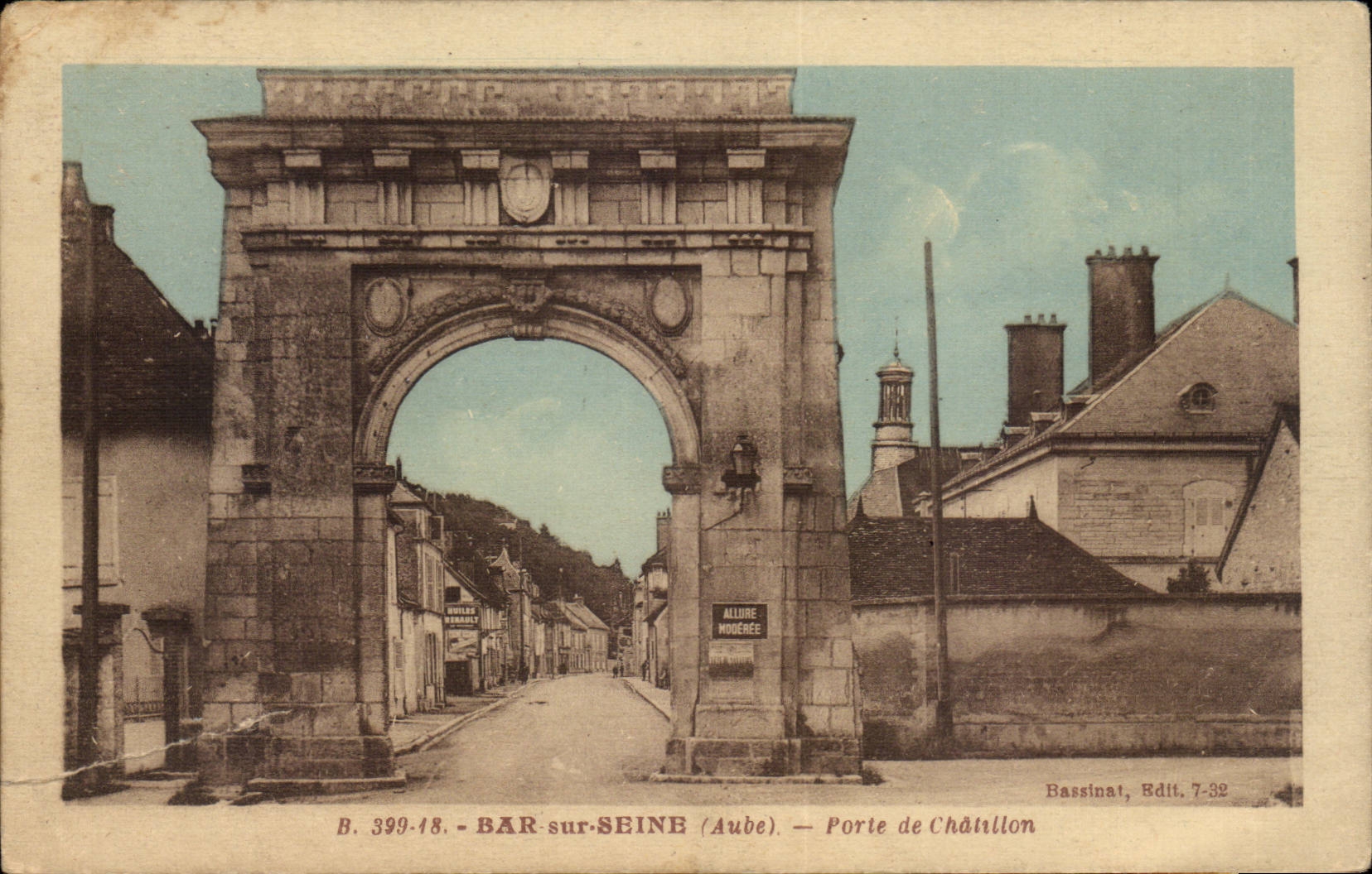 Bar sweats the Seine - Gate of Chatillon - CPA