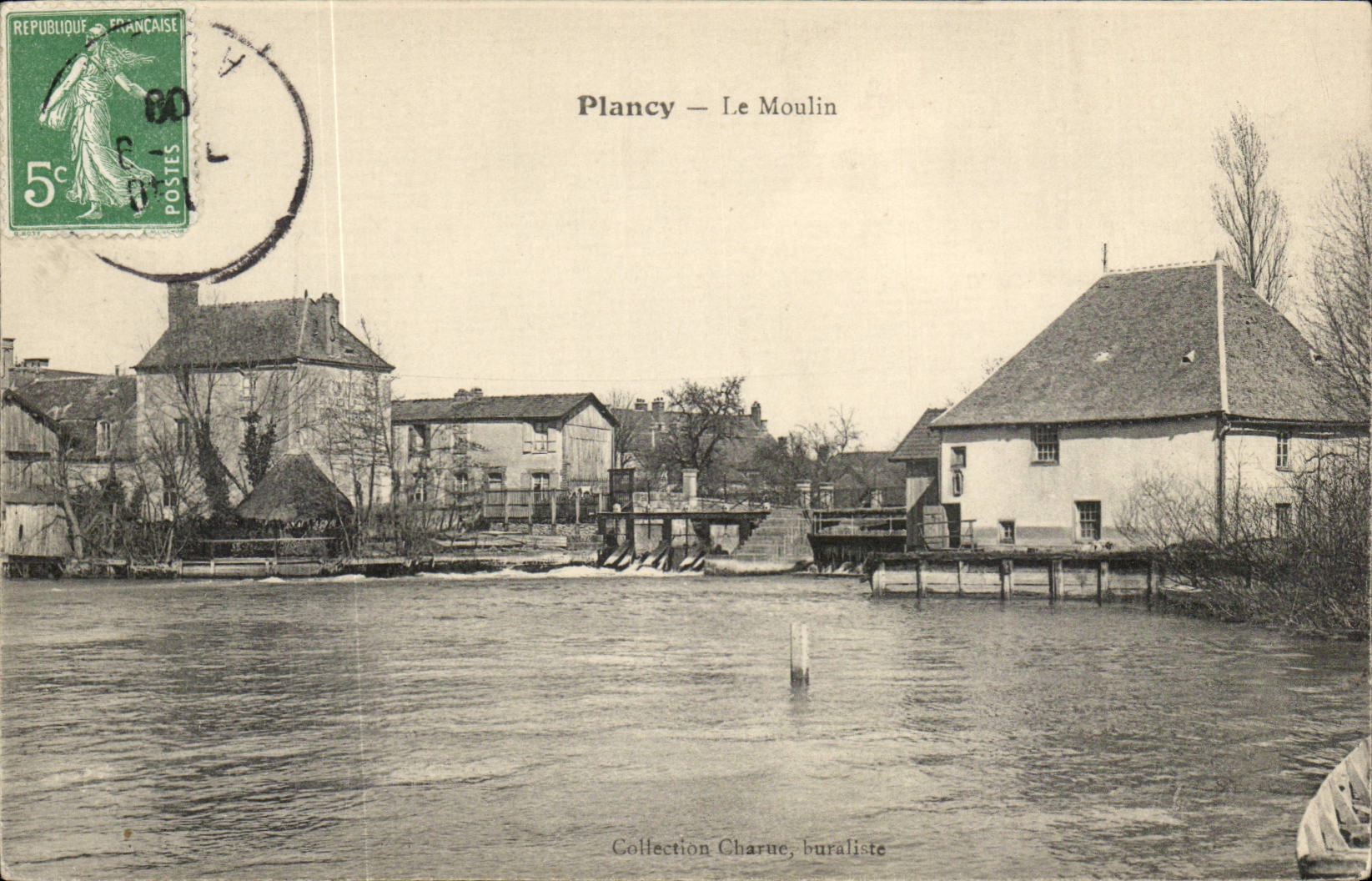 Plancy - Mouin - windmill - CPA