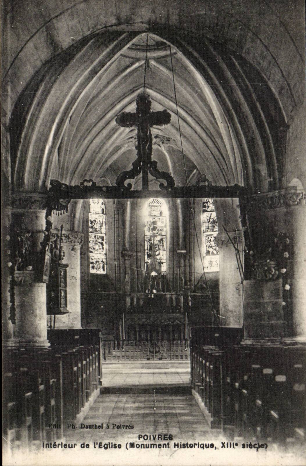 Pfeffer - Innenraum der Kirche - CPA