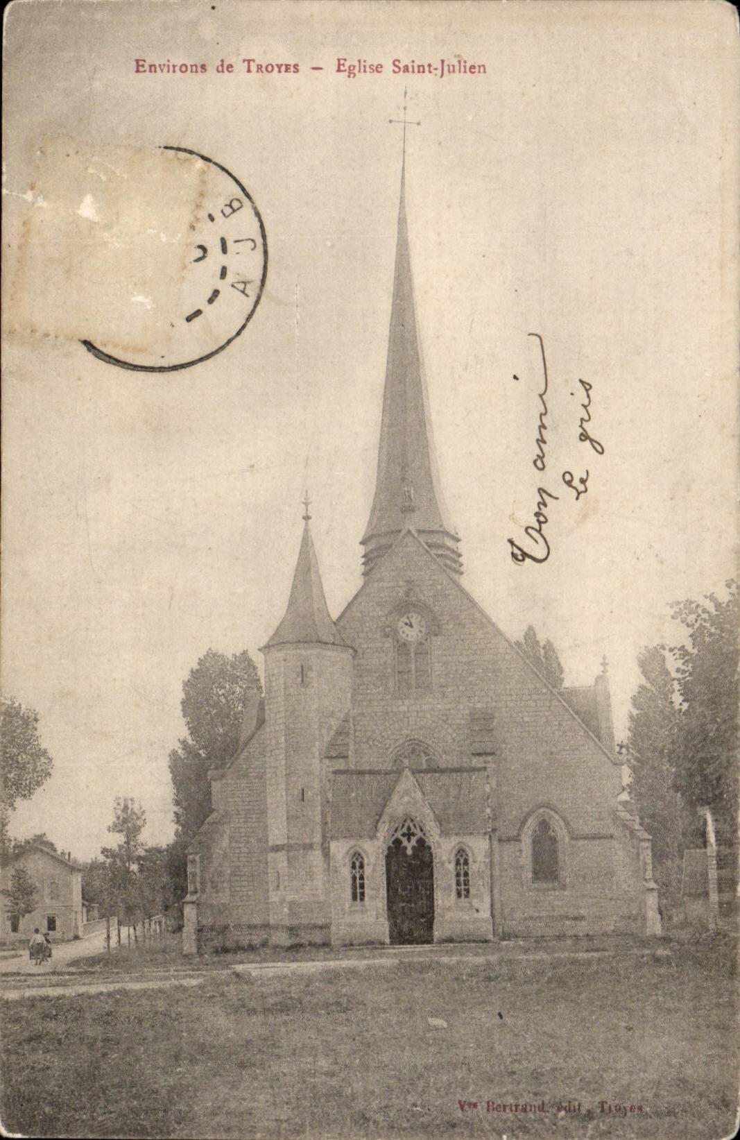 Umlagerungen Troyes CPA der Kirche Saint Julien