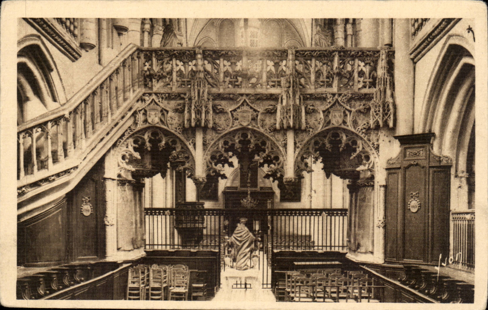 Troyes CPA Church Sainte Madeleine the jube