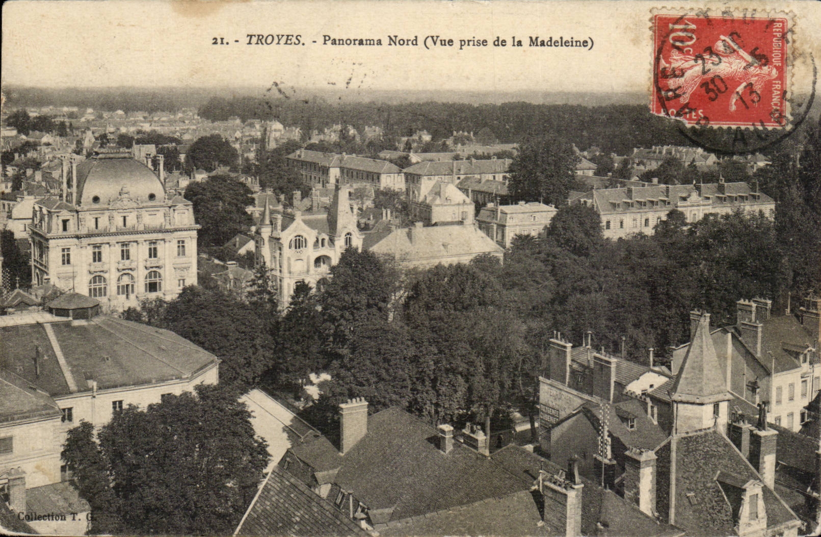 Northern Troyes CPA Panorama (seen from of the Madeleine)