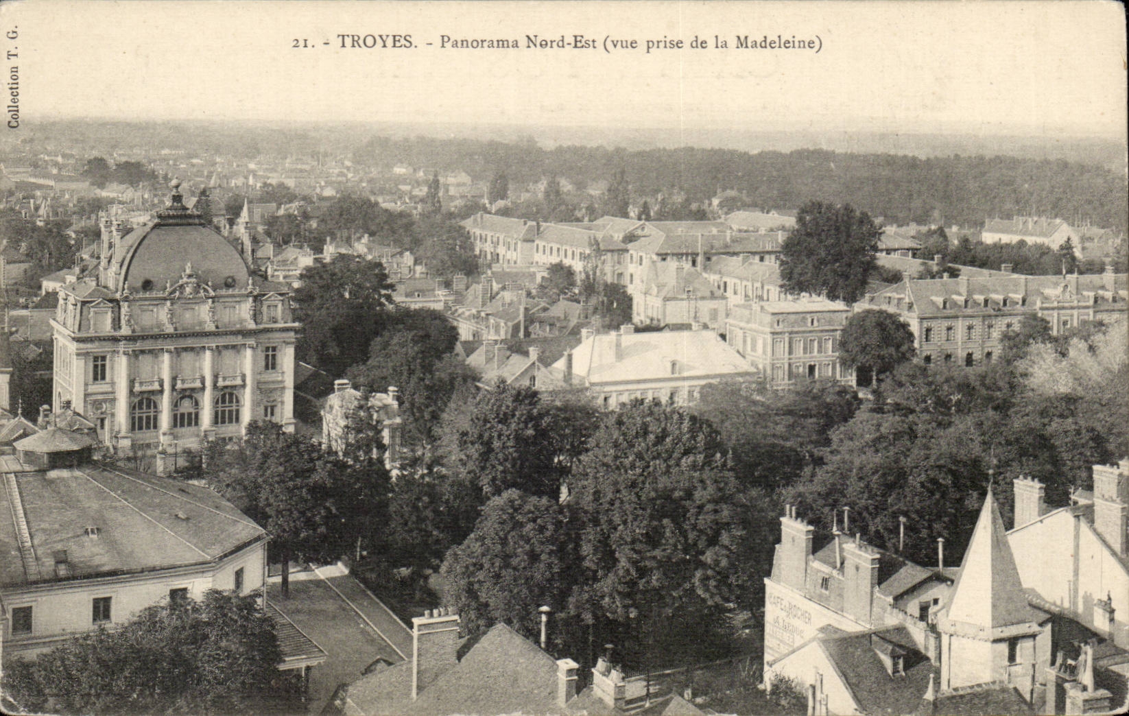 Northern Troyes CPA Panorama Is (seen from of the Madeleine)