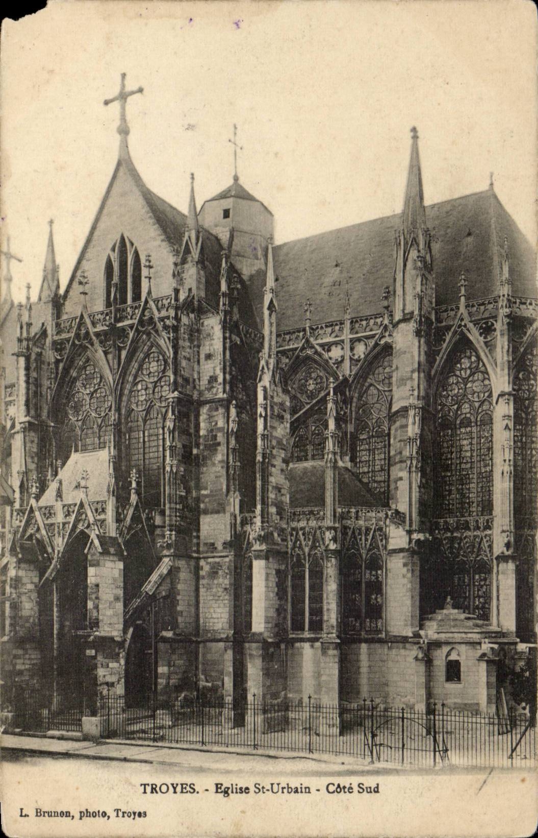 Troyes CPA Eglise Saint Urbain Dimensions Southern