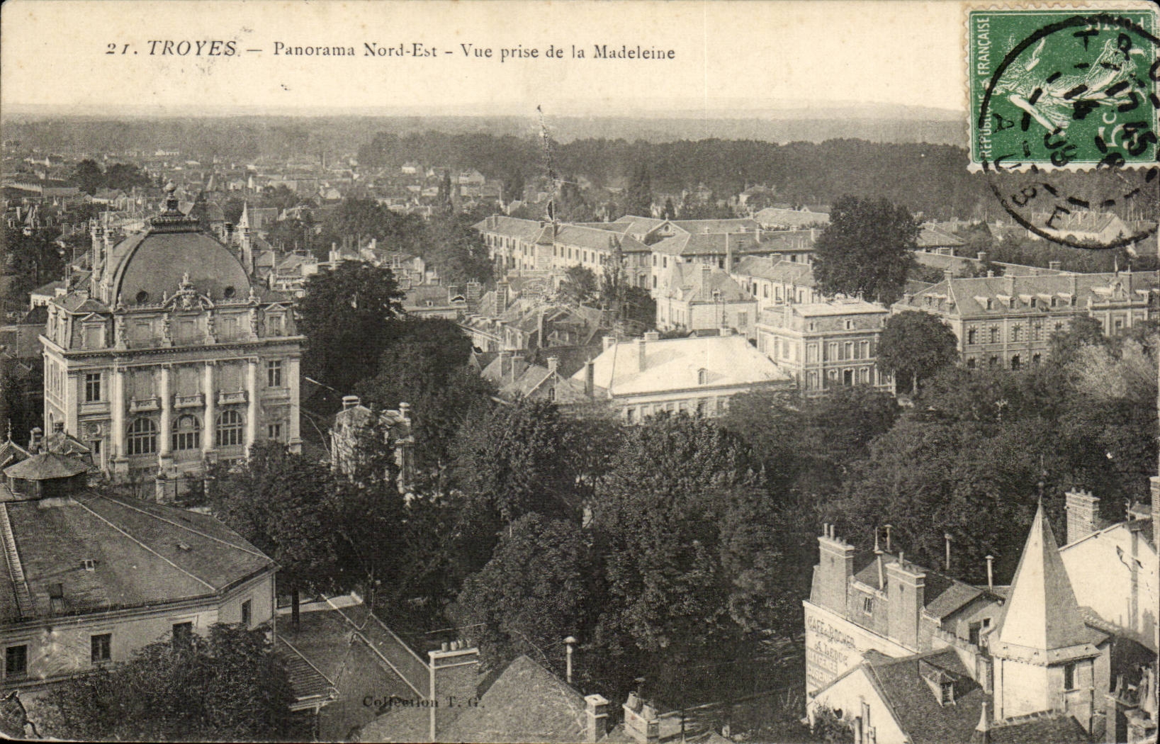 Northern Troyes CPA Panorama Is Seen from of the Madeleine