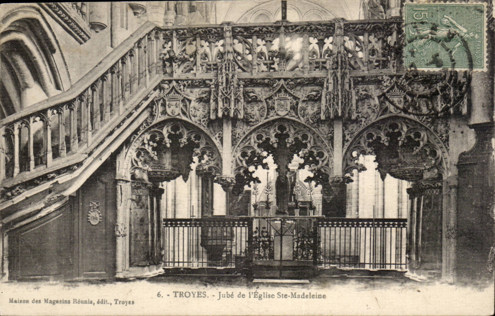 TRoyes CPA Jube of the church Sainte Madeleine